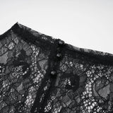 Alvaro Black Lace Shawl  Dress Set
