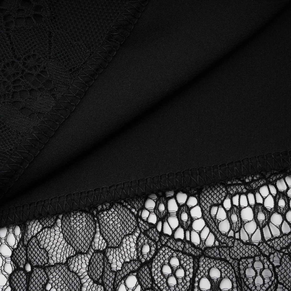 Alvaro Black Lace Shawl  Dress Set