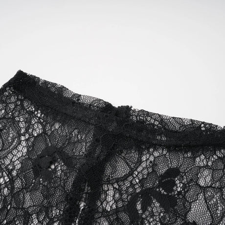 Alvaro Black Lace Shawl  Dress Set