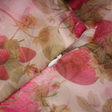 Alyssa Maxi Dress - Off - The - Shoulder Cut - Ruffled Detail - Fruit Prints - Flounce Hemline