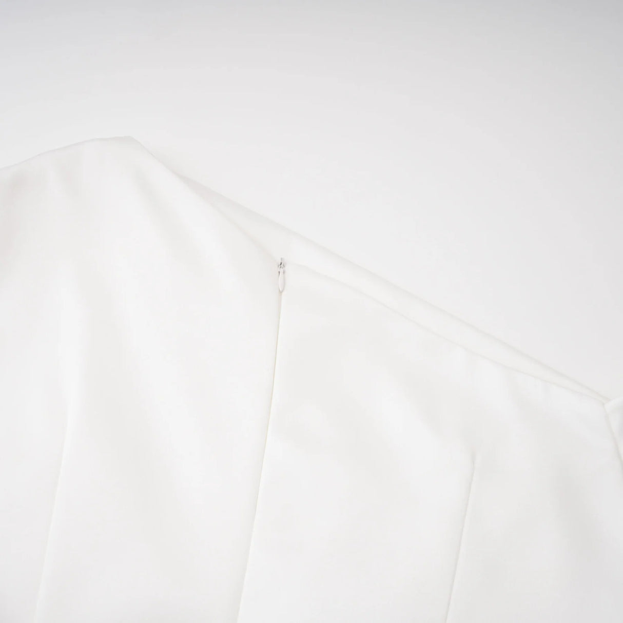 Amarante White One Shoulder Asymmetrical Midi Dress