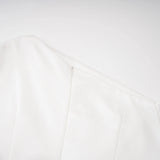 Amarante White One Shoulder Asymmetrical Midi Dress