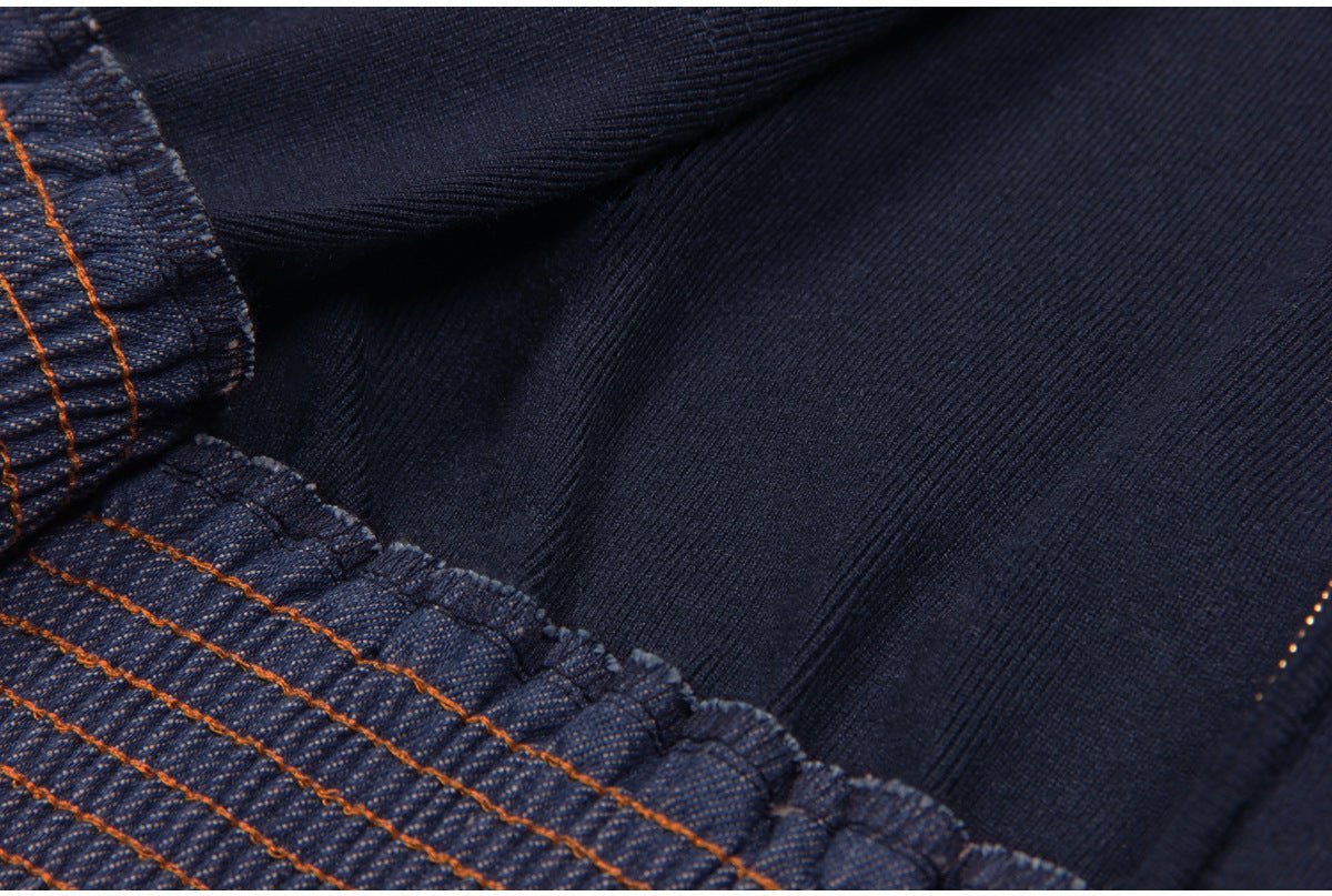 Amaya Cropped Zip - Up Jacket - Fitted with Contrasting Pockets and Ribbed Cuffs