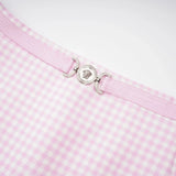Amelia Virgin Wool Gingham Corset Top and Mini Skirt Set