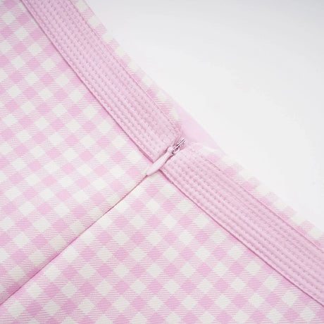 Amelia Virgin Wool Gingham Corset Top and Mini Skirt Set