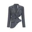 Amelie asymmetric cutout jacket