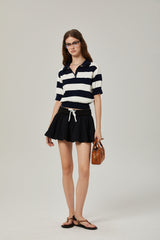 Amélie elasticwaistband pleated mini skirt