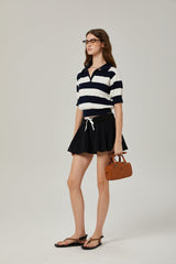 Amélie elasticwaistband pleated mini skirt