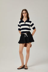 Amélie elasticwaistband pleated mini skirt