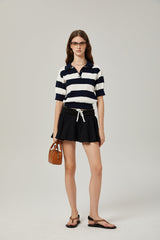 Amélie elasticwaistband pleated mini skirt