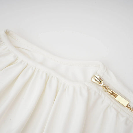 Amelina Maxi Dress - Off - The - Shoulder Design - Side Zip Fastening - Pleat Detailing - Side Slit Feature