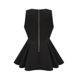 Amira doublebreasted flared mini dress