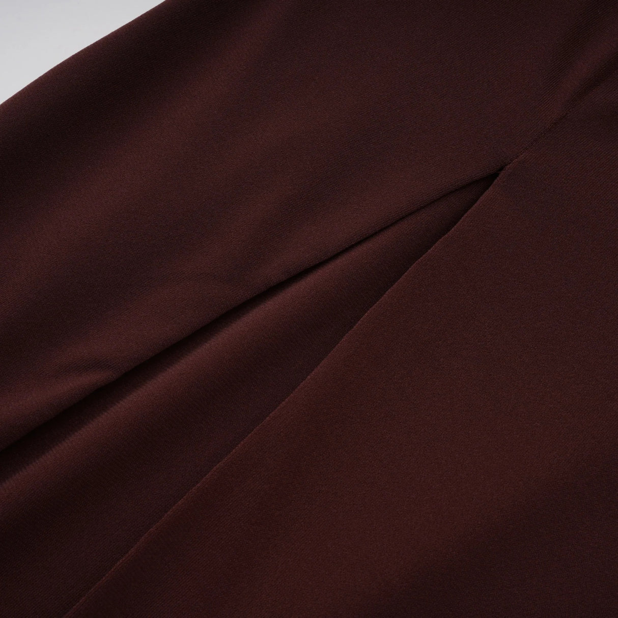 Amore Chocolate Brown One Shoulder Ruched Maxi Dress