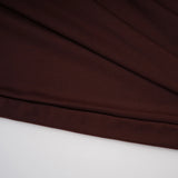 Amore Chocolate Brown One Shoulder Ruched Maxi Dress