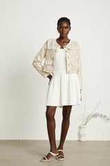 Anaïs neutrals sequinembellished tweed jacket