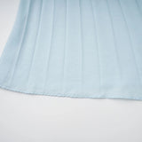 Andréa Blue Pleated Maxi Dress with Cutout Detail