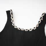 Andréa contrastcolor vest top  shirt  skirt matching set