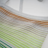 Andrea Maxi Dress Green Striped Glitter Halter - neck Open - back