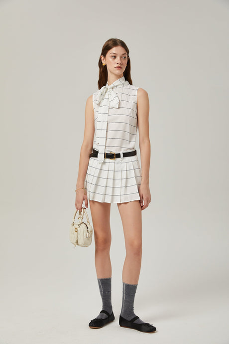 Angélique striped top  skirt matching set