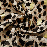 Angélique Vneck leopardprint midi dress