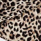 Angélique Vneck leopardprint midi dress