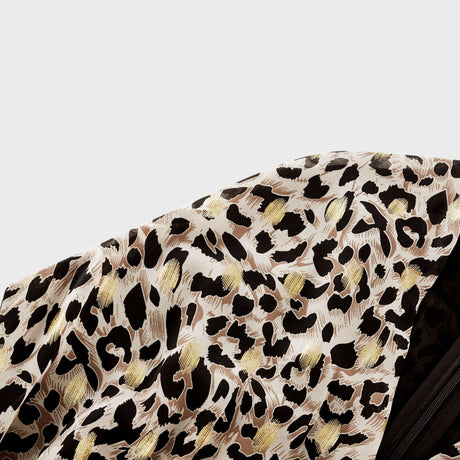 Angélique Vneck leopardprint midi dress
