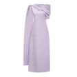 Annabelle Purple CapeDesign Ribbon Maxi Dress