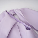 Annabelle Purple CapeDesign Ribbon Maxi Dress