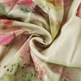 Annalee Floral Maxi Dress - Sleeveless Halter Neck - Bustier Style with Cut - out Design - Pleated with Front Button Fastening