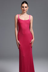 Annalee Pink Backless Maxi Dress