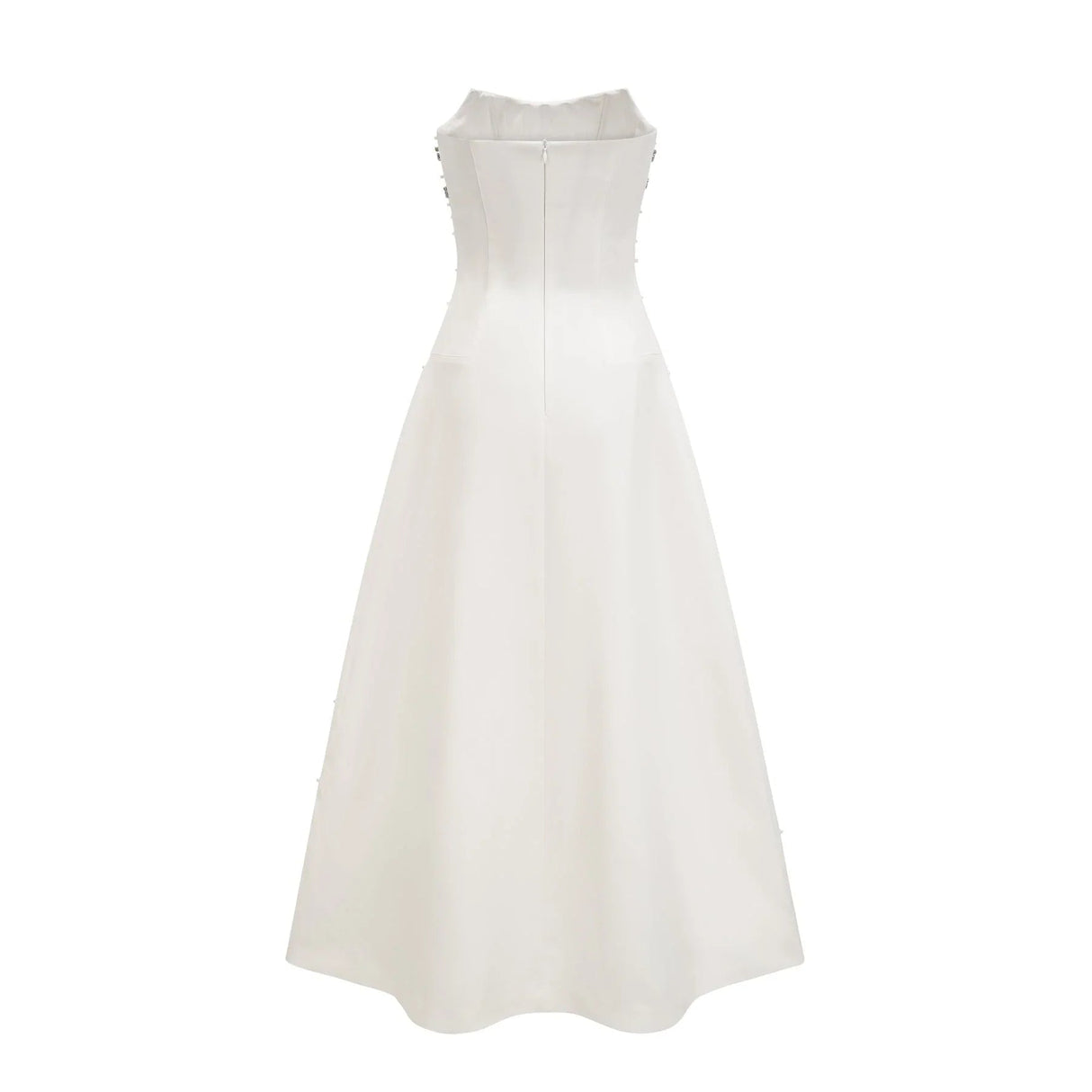 Annalisa Maxi Dress - Off - The - Shoulder Style - Glamorous Embellishments - Sleeveless - Rear Zip Fastening