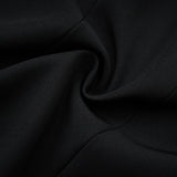 Annetta Mini Dress - Front Button Detailing - Long Sleeves - Square Neck - Press - Stud Fastening