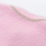 Annie Jacket & Skirt Set - Faux - Pearl Embellishment - Stretch - Jersey Fabric - Front Button Fastening - Two Front Welt Pockets