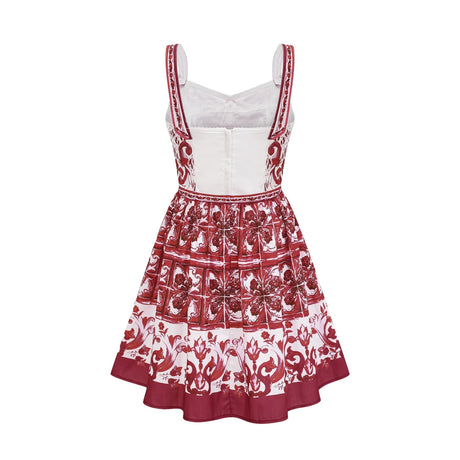 Annika graphicprint sleeveless mini dress