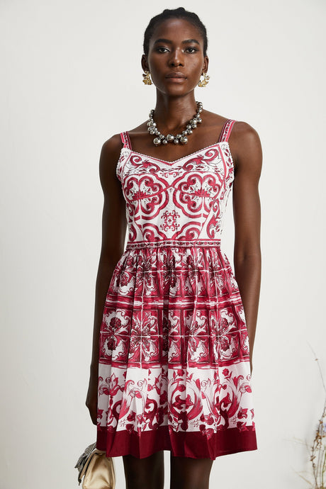 Annika graphicprint sleeveless mini dress
