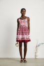 Annika graphicprint sleeveless mini dress