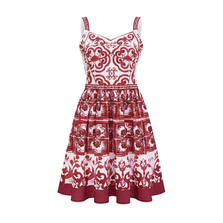 Annika graphicprint sleeveless mini dress
