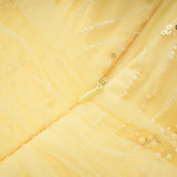Antonia Yellow Halterneck Bow Maxi Dress
