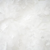 Apolline white fauxflower mini dress