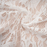 Arantxa white lace pleated maxi dress