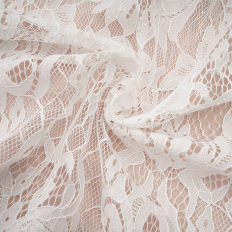 Arantxa white lace pleated maxi dress