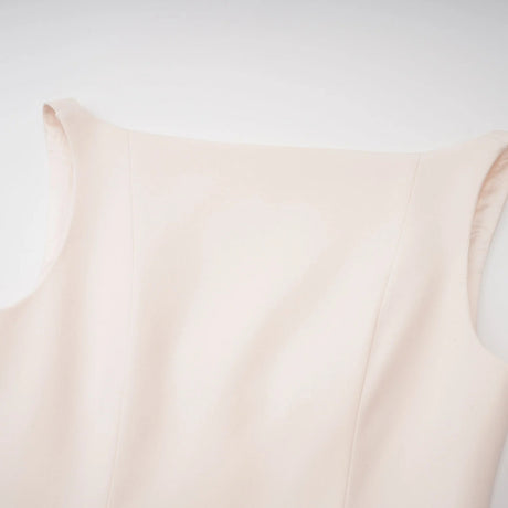 Aria White Asymmetrical Shawl  Tulle Panel Dress Set