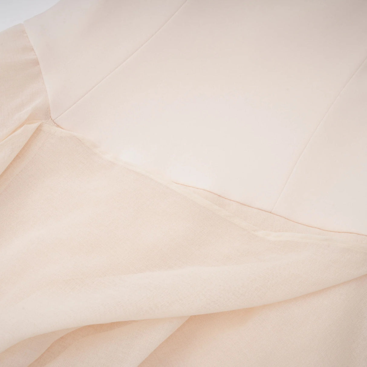 Aria White Asymmetrical Shawl  Tulle Panel Dress Set
