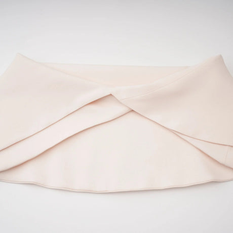 Aria White Asymmetrical Shawl  Tulle Panel Dress Set