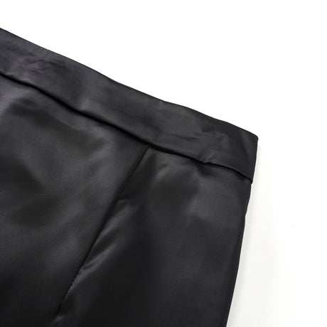 Ariadna Black Tweed Jacket  Satin Skirt Set
