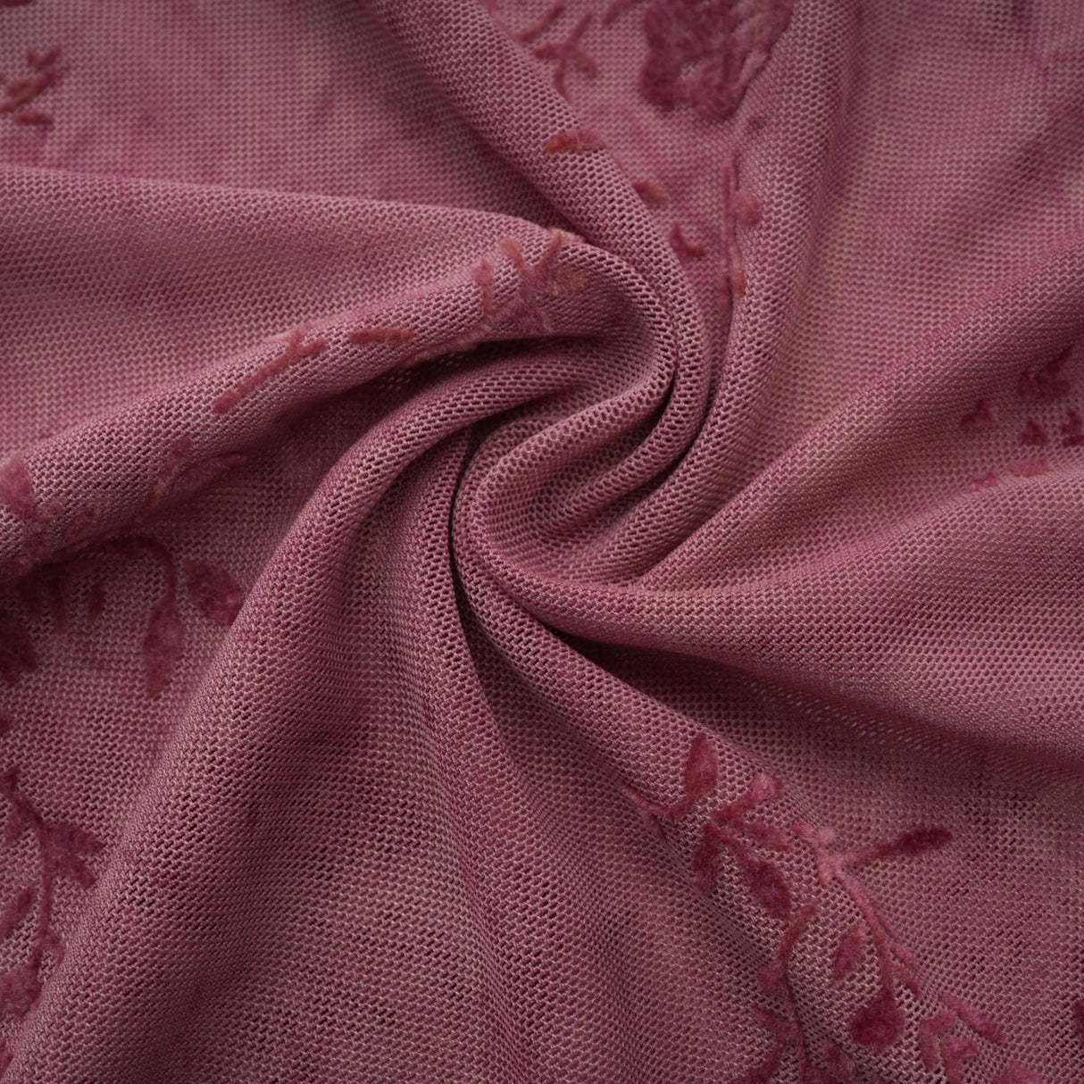 Ariadne Pink Flocked Tulle Maxi Dress