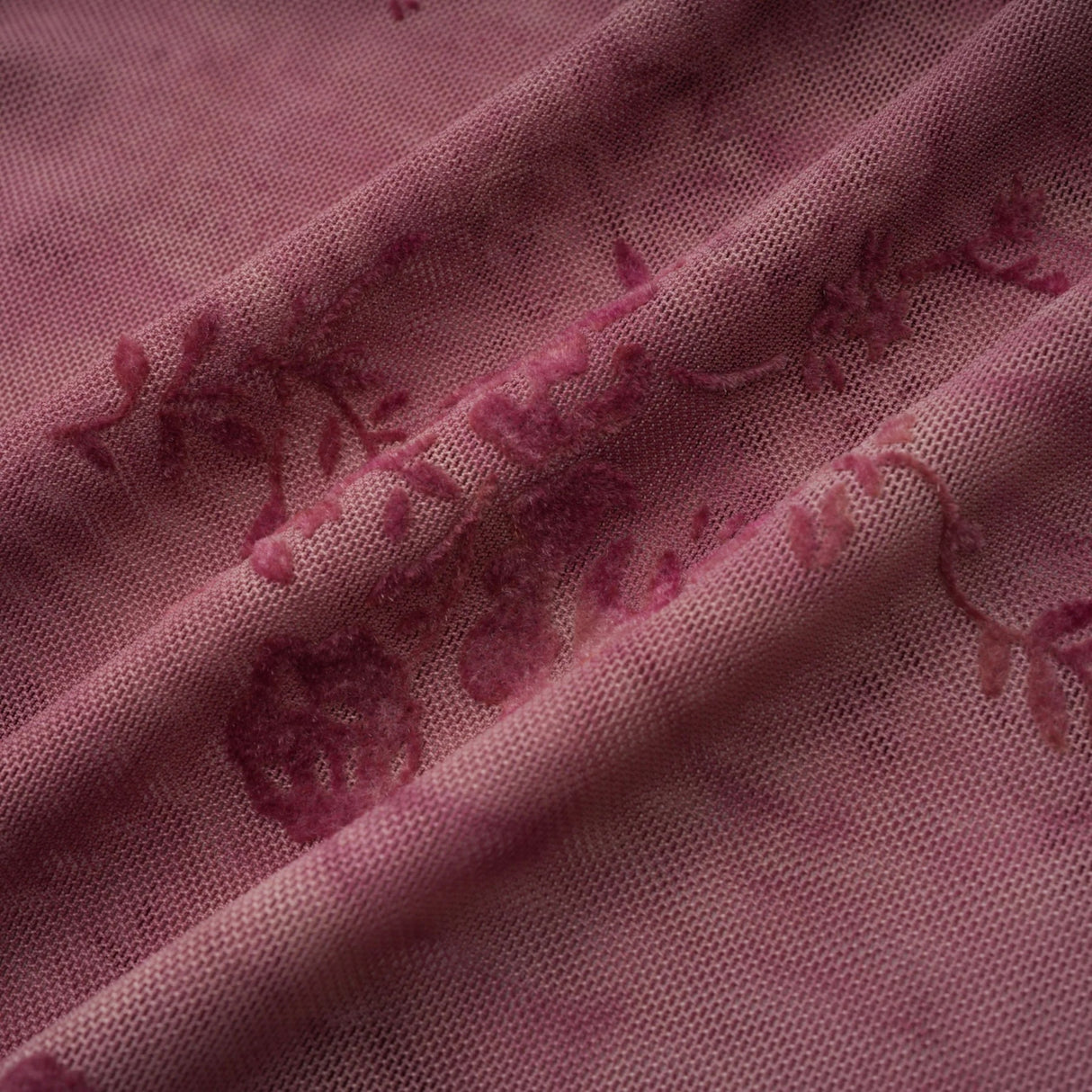 Ariadne Pink Flocked Tulle Maxi Dress