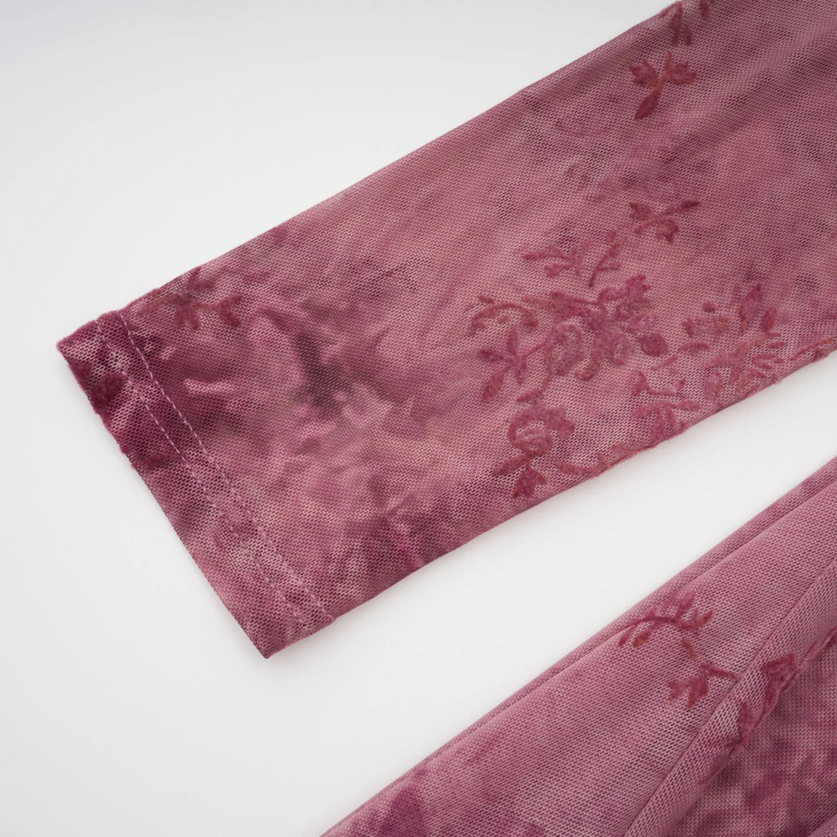 Ariadne Pink Flocked Tulle Maxi Dress
