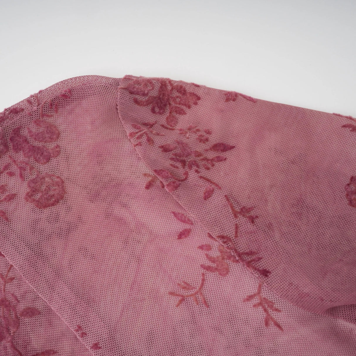 Ariadne Pink Flocked Tulle Maxi Dress