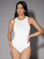 Armanda Bodysuit - Slim Fit - High Stretch Fabric Elasticity - Sleeveless Length - Casual Style - Backless - Round Neckline - Premium Quality